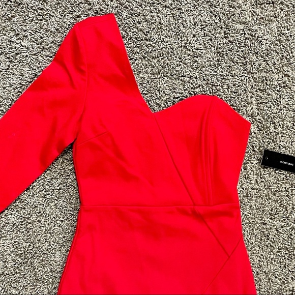NWT Lulus one shoulder red bodycon dress, size XS - Picture 8 of 12